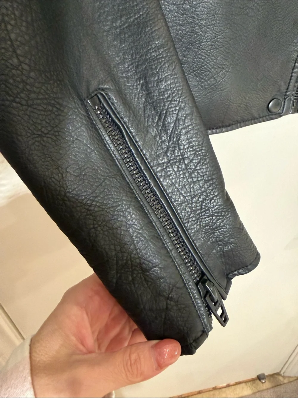 Blank NYC Black Faux Leather Moto Jacket